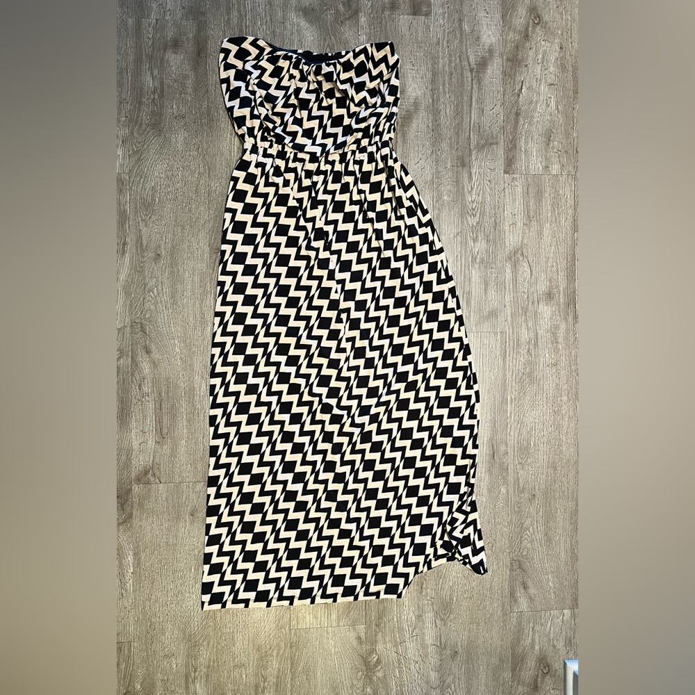 Strapless maxi dress